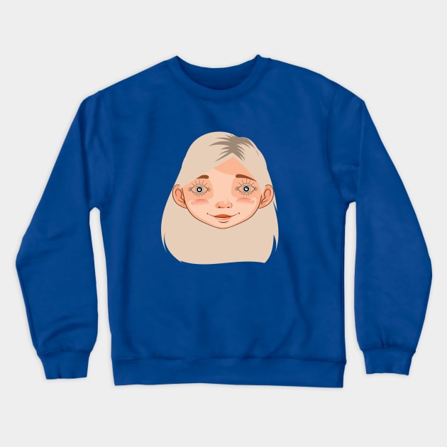 The woman is the same, only the eyes are different Crewneck Sweatshirt by Ernesta 